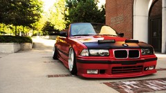 Tuning cars BMW 3 Series red cars BMW E36