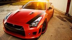 Tuning cars GTR sports cars Supercars red cars Nissan GT-R R35 