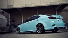 Tuning cars Lexus vehicles light blue low-angle shot 
