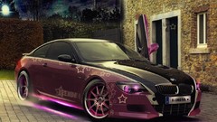 Tuning cars Neon lights bmw m6