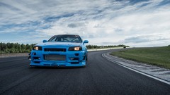 Tuning cars Speed Drift r34 blue cars maximum