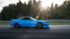 Tuning cars Speed Drift r34 blue cars maximum