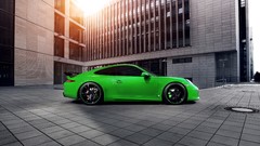 Tuning cars techart porsche 911 green cars Porsche 911 Carrera 