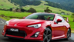 Tuning cars Toyota GTS aero vehicles TRD red cars front angle 