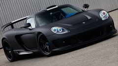 Tuning cars vehicles black cars Porsche Carrera GT matte colored