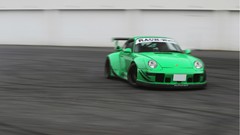Tuning Porsche Dino rough speedhunters green cars