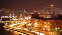 Turkey cityscapes nightlights Izmir Turkey