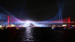 Turkey Istanbul Bridges cities cityscapes bosphorus suspension 