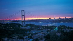 Turkey Istanbul cities cityscapes bosphorus suspension bridge