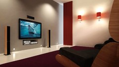 TV couch home interior