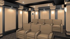 TV couch home interior