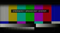 TV test pattern emergency