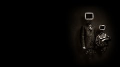 Tvhead TV head abstract