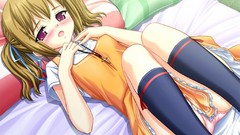 Twintails open mouth anime