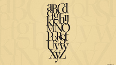 Typography alphabet