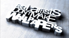 Typography artist Truth