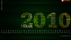 Typography Calendar january Smashing