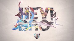 Typography digital art grey background lacza