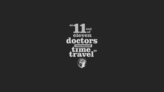 Typography Doctor Who funny doctors tardis minimalistic time 