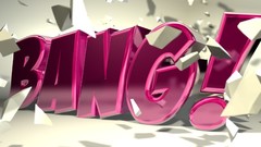 Typography font bang Cinema4D