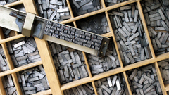 Typography font inverted