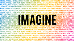 Typography John Lennon imagine