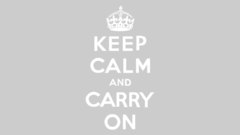 Typography Keep Calm and