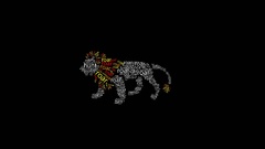 Typography Lions typographic portrait