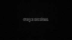 Typography monochrome carpe noctem