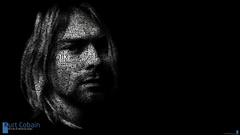 Typography nirvana kurt cobain