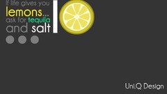 Typography Salt tequila lemons