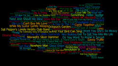 Typography song The Beatles
