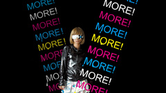 Typography sunglasses singers black