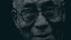 Typography Tibet politics tribute DICTATOR typographic portrait 