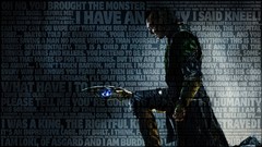 Typography tom hiddleston loki kneeling sceptres Loki Laufeyson 