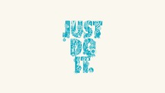 Typography white background Nike just do it Simple Background