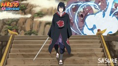 Uchiha sasuke sharingan akatsuki naruto shippuden bijuu Hachibi