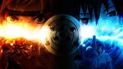 Uchiha sasuke sharingan uzumaki naruto naruto shippuden kyuubi 