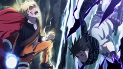 Uchiha sasuke uzumaki naruto naruto shippuden Chidori Rasengan 