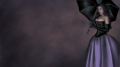 Umbrella abstract woman Gothic