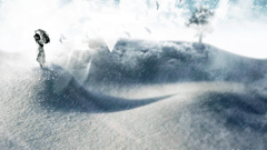 Umbrella snow girl love Art scott wickberg