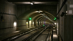 Underground tunnels railroad tracks