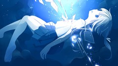 Underwater skirts barefoot ponytails seifuku original 