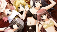 Underwear anime girls shuffle