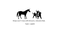 Unicorns ninjas cant catch