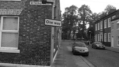 United Kingdom roads cities cumbria grayscale carlisle