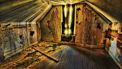 Urban abandoned house