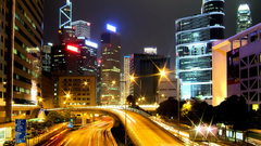 Urban long exposure street