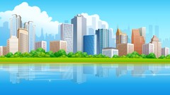 Urban vectors city skyline highrise