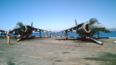 US Navy ships harrier